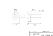 他の写真1: カワサキ車用ディスクローターボルトM8×30L