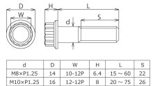 他の写真1: 12ポイントフランジボルトM10×45L